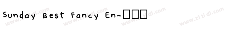 Sunday Best Fancy En字体转换